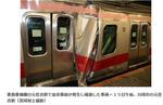 20140215東横線の元住吉駅で追突事故破損車両=15日午前元住吉駅.jpg